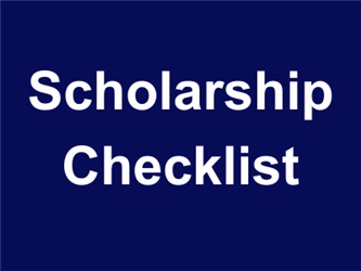 Scholarship Checklist