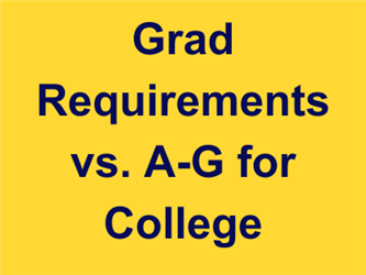 A-G College Requirements