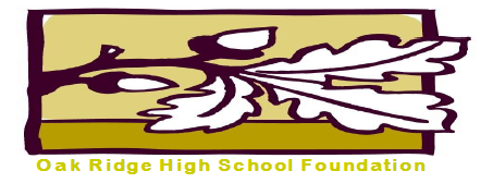 Oak branch with acorns. Oak Ridge High School Foundation